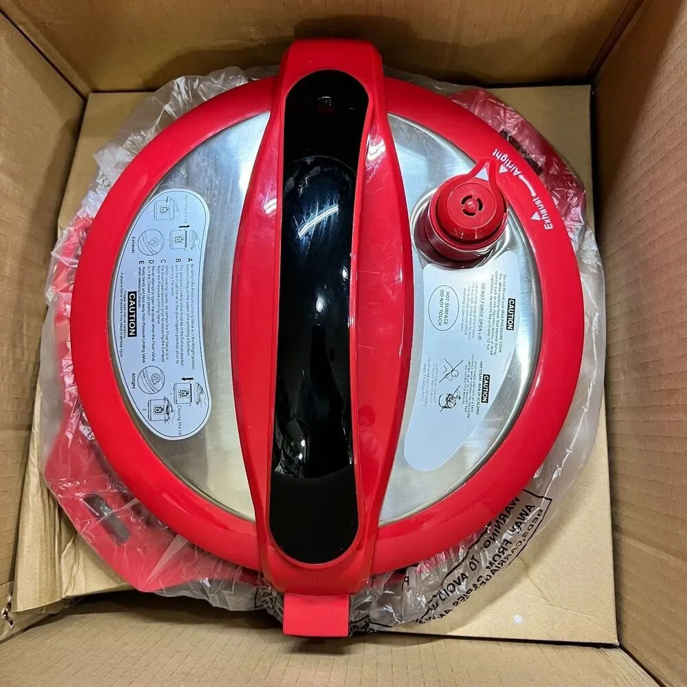 Elite Bistro By Maxi Matic 8 Quart Electric Pressure Cooker Red EPC-816R READ
